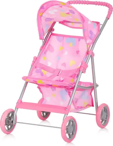 CHIPOLINO Sportovní kočárek pro panenky Alice Hearts / od 3 let