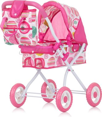 CHIPOLINO Hluboký kočárek pro panenky Emily Multicolor / od 3 let