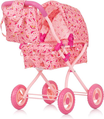 CHIPOLINO Hluboký kočárek pro panenky Emily Cupcakes / od 3 let