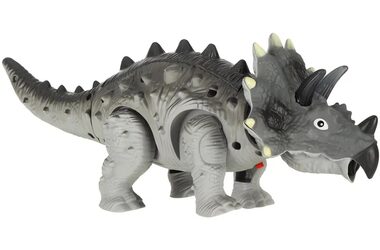 KIK Chodící Dinosaurus Triceratops se světly a zvuky / od 3 let