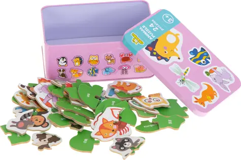 KIK Puzzle v boxu Zvířátka / 24 dílků / od 3 let