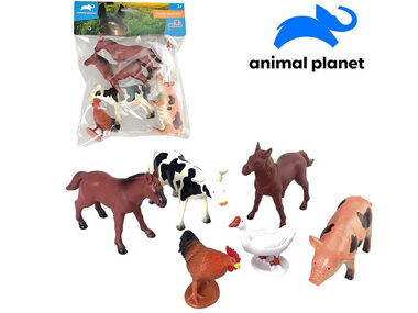 Mojo Animal Planet 07515 - Zvířátka farma, 6 ks, 12,5 cm