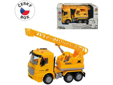 MaDe 08117 - Auto stavební na setrvačník, 16 cm