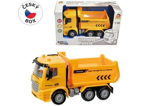 MaDe 08123 - Auto stavební na setrvačník, 16 cm