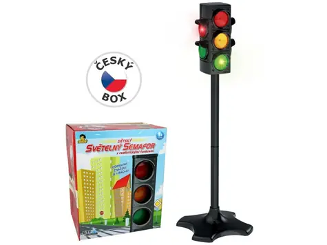 MaDe 94312 - Semafor na baterie s realistickými funkcemi 72cm