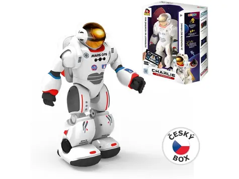 MaDe 13624 - Zigybot Robot astronaut Charlie, s naučnou aplikací, 29,5 cm