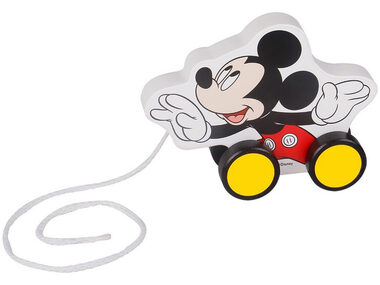 MaDe 12254 - Mickey se šňůrkou na natažení, 18 x 6,5 x 16 cm