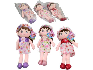 MaDe 20126 - Panenka textilní květinka, 40 cm