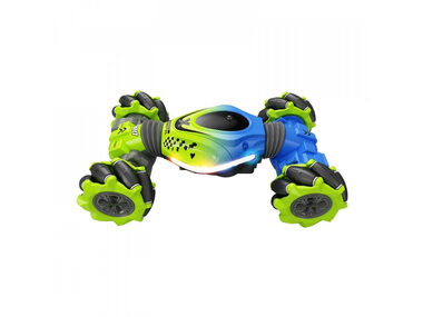 QST auto STUNT CAR 4WD / 1:24 / 2,4 GHz / dálkové ovládání / zelenomodrá / od 6 let