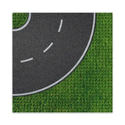 BRIXIES Plus 225.006 Designová podložka na stavění - zatáčka 25,5 x 25,5 cm