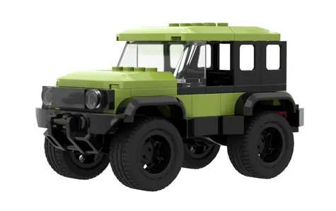 BRIXIES Plus 222.101 Off-road - terénní vozidlo zelené