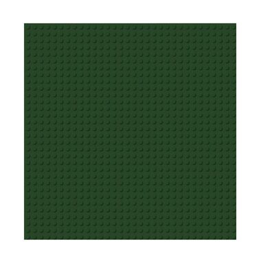 BRIXIES Plus 225.023 Základní podložka na stavění - tmavě zelená 25,5 x 25,5 cm