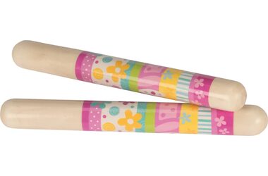 GOKI Ozvučná dřívka s květinkami / od 3 let