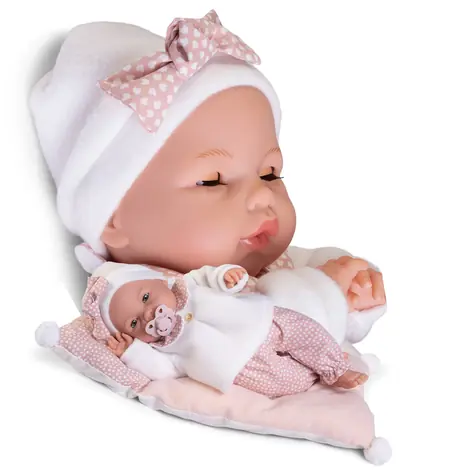 Antonio Juan 14363 BIMBA - mrkací panenka miminko se zvuky a měkkým látkovým tělem - 37 cm / od 3 let