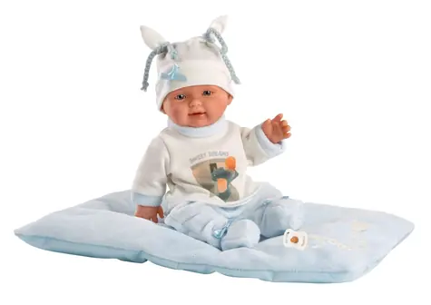Llorens 26311 NEW BORN CHLAPEČEK - realistická panenka miminko s celovinylovým tělem - 26 cm / od 3 let