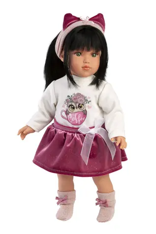 Llorens 54048 GRETA - realistická panenka s měkkým látkovým tělem  - 40 cm / od 3 let