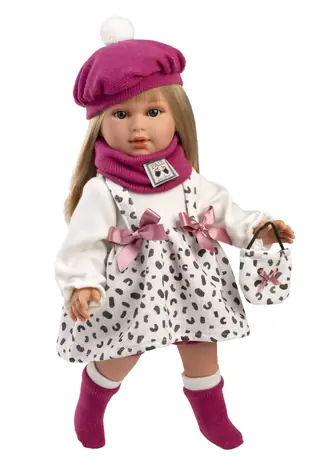 Llorens 54050 CARLA - realistická panenka s měkkým látkovým tělem  - 40 cm / od 3 let