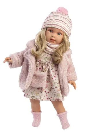 Llorens 54052 LUCIA - realistická panenka s měkkým látkovým tělem  - 40 cm / od 3 let