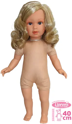 Llorens LUCIA - realistická panenka s měkkým látkovým tělem  - 40 cm / od 3 let