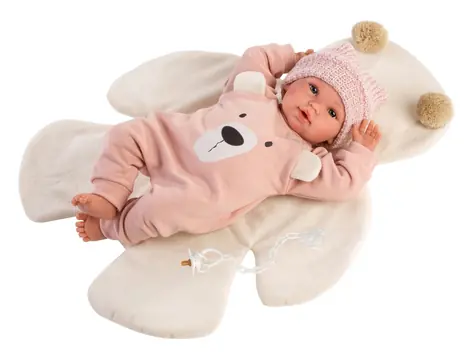 Llorens 63644 NEW BORN - realistická panenka miminko se zvuky a měkkým látkovým tělem - 36 cm / od 3 let