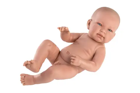 Llorens 73801 NEW BORN CHLAPEČEK - realistická panenka miminko s celovinylovým tělem - 40 cm / od 3 let