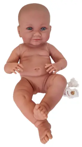 Llorens 73898 NEW BORN HOLČIČKA - realistická panenka miminko s celovinylovým tělem - 40 cm / od 3 let