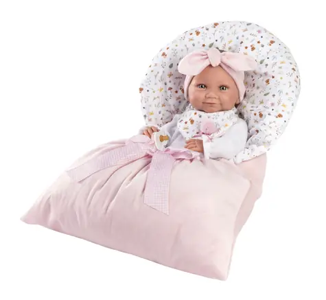 Llorens 73901 NEW BORN HOLČIČKA - realistická panenka miminko s celovinylovým tělem - 40 cm / od 3 let
