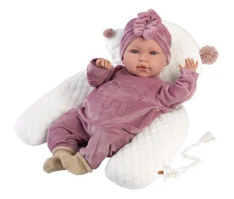 Llorens 74118 NEW BORN - realistická panenka miminko se zvuky a měkkým látkovým tělem - 42 cm / od 3 let