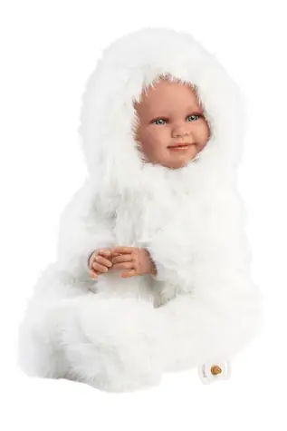Llorens 74505 NEW BORN - realistická panenka miminko se zvuky a měkkým látkovým tělem - 45 cm / od 3 let