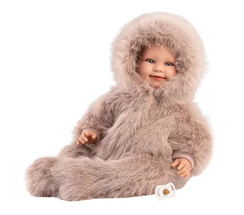 Llorens 74506 NEW BORN - realistická panenka miminko se zvuky a měkkým látkovým tělem - 45 cm / od 3 let