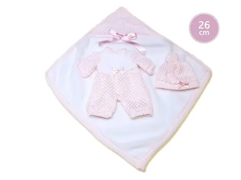 Llorens M26-310 obleček pro panenku miminko NEW BORN velikosti 26 cm / od 3 let