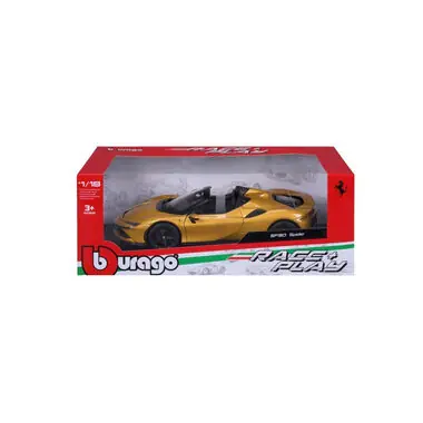 Bburago Ferrari SF90 Spider - Yellow / měřítko 1:18
