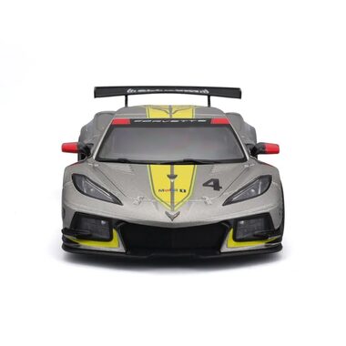 Bburago Racing - 2020 Chevrolet Corvette - C8R #4 Yellow / měřítko 1:24