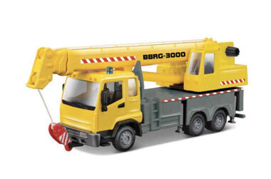 Bburago servisní vozidlo Construction Truck with Crane / měřítko 1:43