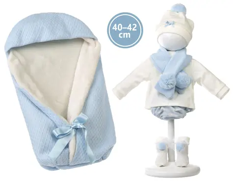 Llorens M738-61 obleček pro panenku miminko NEW BORN velikosti 40-42 cm / od 3 let
