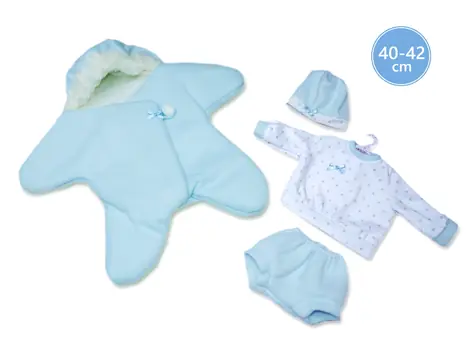 Llorens M740-37 obleček pro panenku miminko NEW BORN velikosti 40-42 cm / od 3 let