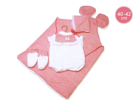 Llorens M740-50 obleček pro panenku miminko NEW BORN velikosti 40-42 cm / od 3 let
