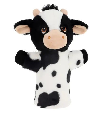 Keel Toys Keeleco Kráva eko plyšový maňásek na ruku / 27 cm / 0+