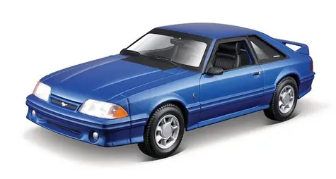 Maisto - ASSEMBLY LINE 1993 Ford Mustang SVT Cobra, metal modrá, 1:24