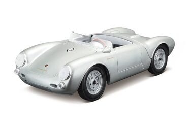 Maisto - PORSCHE 550 A SPYDER, stříbrná, 1:18