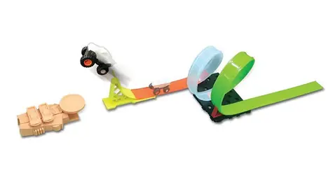 Maisto - Cyber Racers set, Micro Monster spin and smash