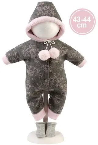 Llorens M844-04 obleček pro panenku miminko NEW BORN velikosti 43–44 cm / od 3 let