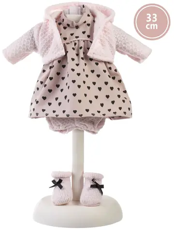 Llorens P33-144 obleček pro panenku velikosti 33 cm / od 3 let