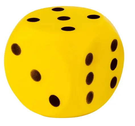 Androni Kostka měkká žlutá / 16cm / od 3 let
