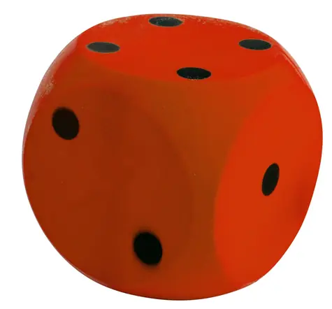 Androni Kostka měkká červená / 10cm / od 3 let