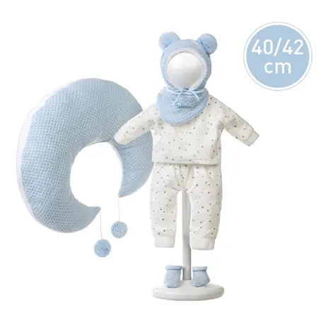 Llorens VRN738-74051 obleček pro panenku miminko NEW BORN velikosti 40-42 cm / od 3 let