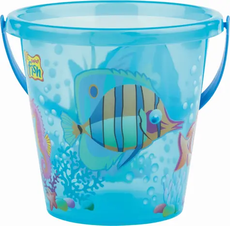Androni Kyblík rybičky průhledný modrá / průměr 17 cm / od 12 měsíců
