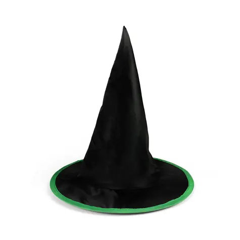 Rappa Dětský klobouk černo-zelený čarodějnice/Halloween