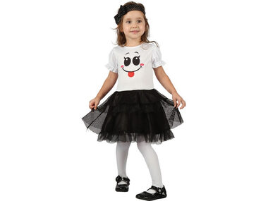 MaDe 01002 - Šaty na karneval - duch, 92-104 cm