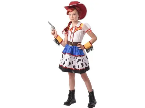 MaDe 09405 - Šaty na karneval - kovbojská dívka, 110 - 120 cm